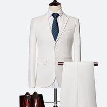 Load image into Gallery viewer, Suit male 3 Piece set Business Men's suits 2019 Autumn high-end Formal blazers Slim Fit party wedding large size boutique suit