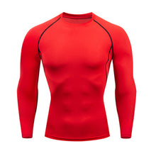 Load image into Gallery viewer, Men's Compressed Long Sleeve Shirt Pants Shorts Fitness MMA Clothing tactical rashguard jiu jitsu crossfit T-Shirt Jogging suits