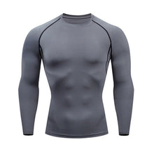 Load image into Gallery viewer, Men's Compressed Long Sleeve Shirt Pants Shorts Fitness MMA Clothing tactical rashguard jiu jitsu crossfit T-Shirt Jogging suits