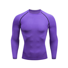 Load image into Gallery viewer, Men's Compressed Long Sleeve Shirt Pants Shorts Fitness MMA Clothing tactical rashguard jiu jitsu crossfit T-Shirt Jogging suits