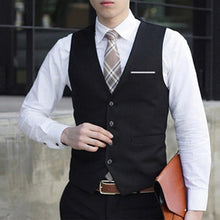 Load image into Gallery viewer, Fashion Mens Waistcoat Tops Suit Vest Tuxedo Wedding Formal Casual Coat Tops
